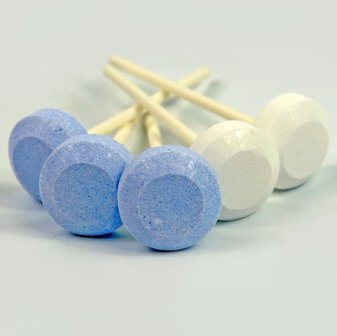 Dextrose Lolly blauw-wit