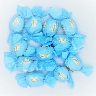 Chocolade bollen blauw