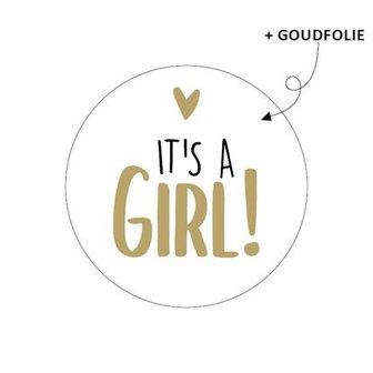 stickers its a girl goud