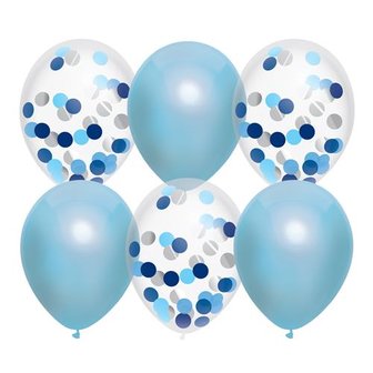 ballonenmix lichtblauw