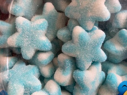 jelly sweets blauw-wit