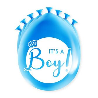 blauwe ballonnen it&#039;s a boy