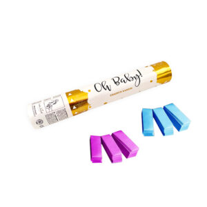 Oh Baby Confetti shooter - Gender Reveal - Blauw