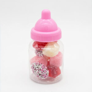 Babyflesje met Tum Tum - Roze/wit