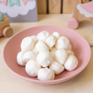 Spekbollen wit in schaal