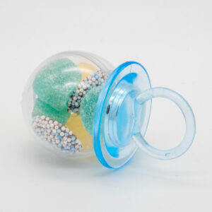 Speentje blauw jongen gevuld met tum tum