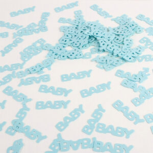 Confetti baby blauw jongen