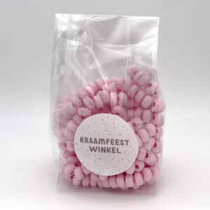 Snoepkettingen roze meisje in zakje