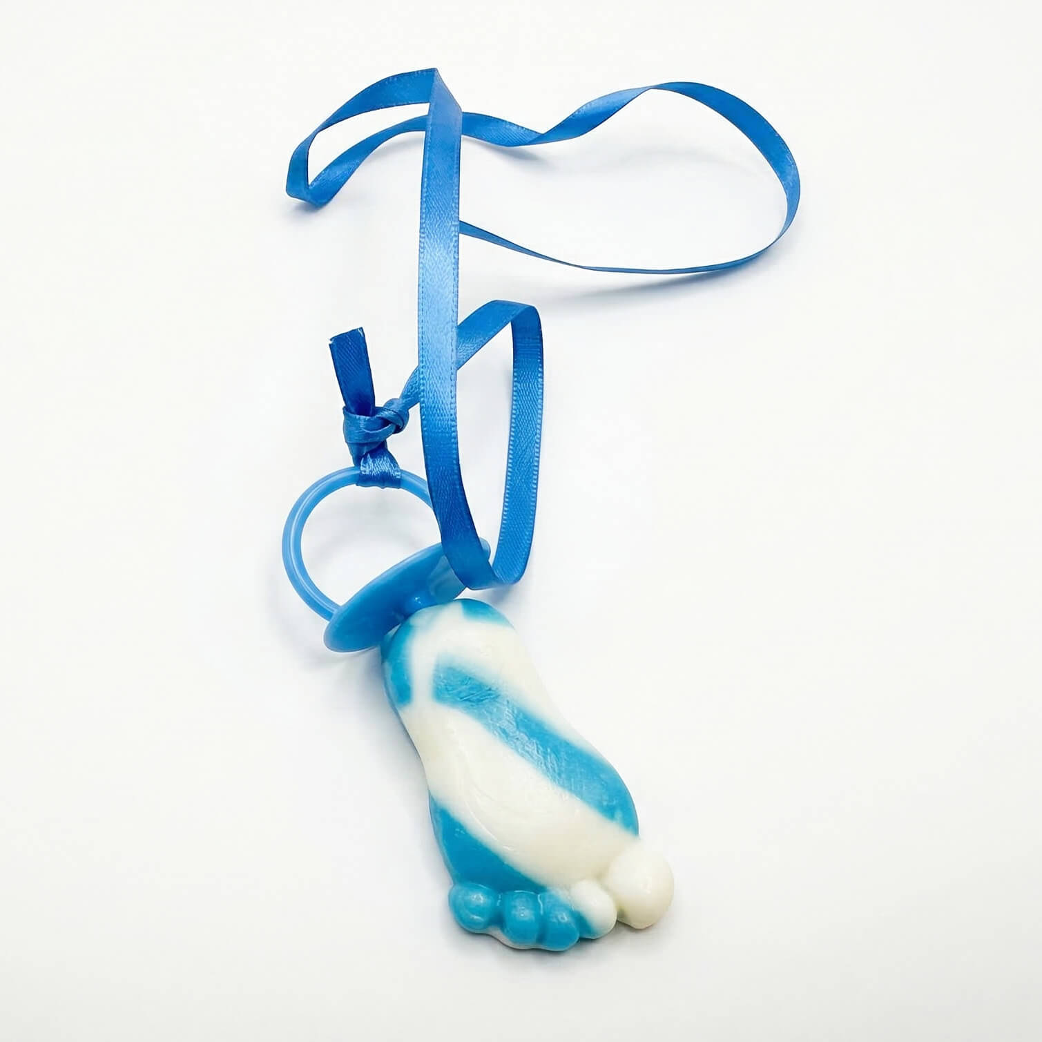 Babyvoetjes traktatie jongen blauw