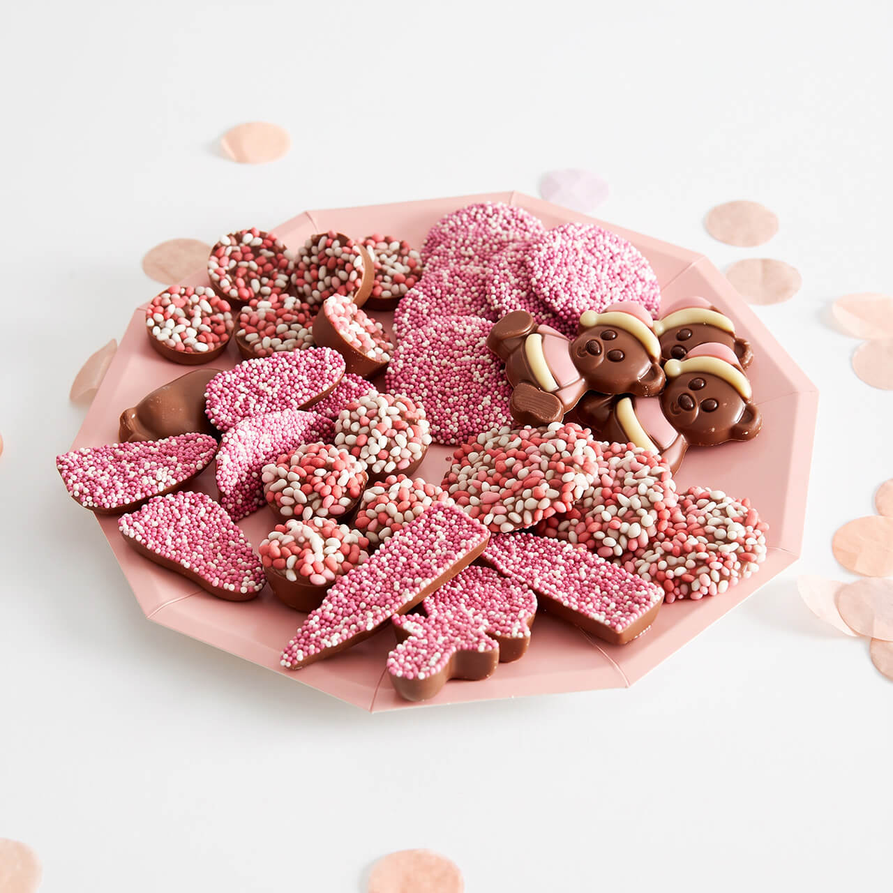 Chocolade mix roze
