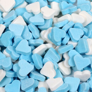 Vruchtenhartjes Blauw-Wit